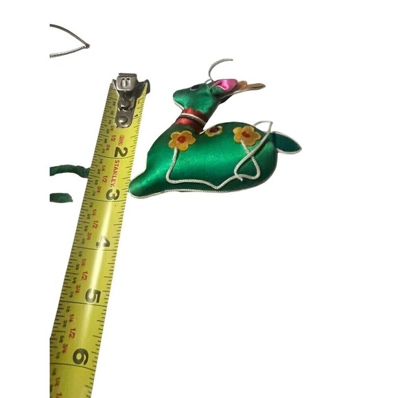 Handmade Fabric Christmas Ornaments ( Set Of Three) - Picture 6 of 6